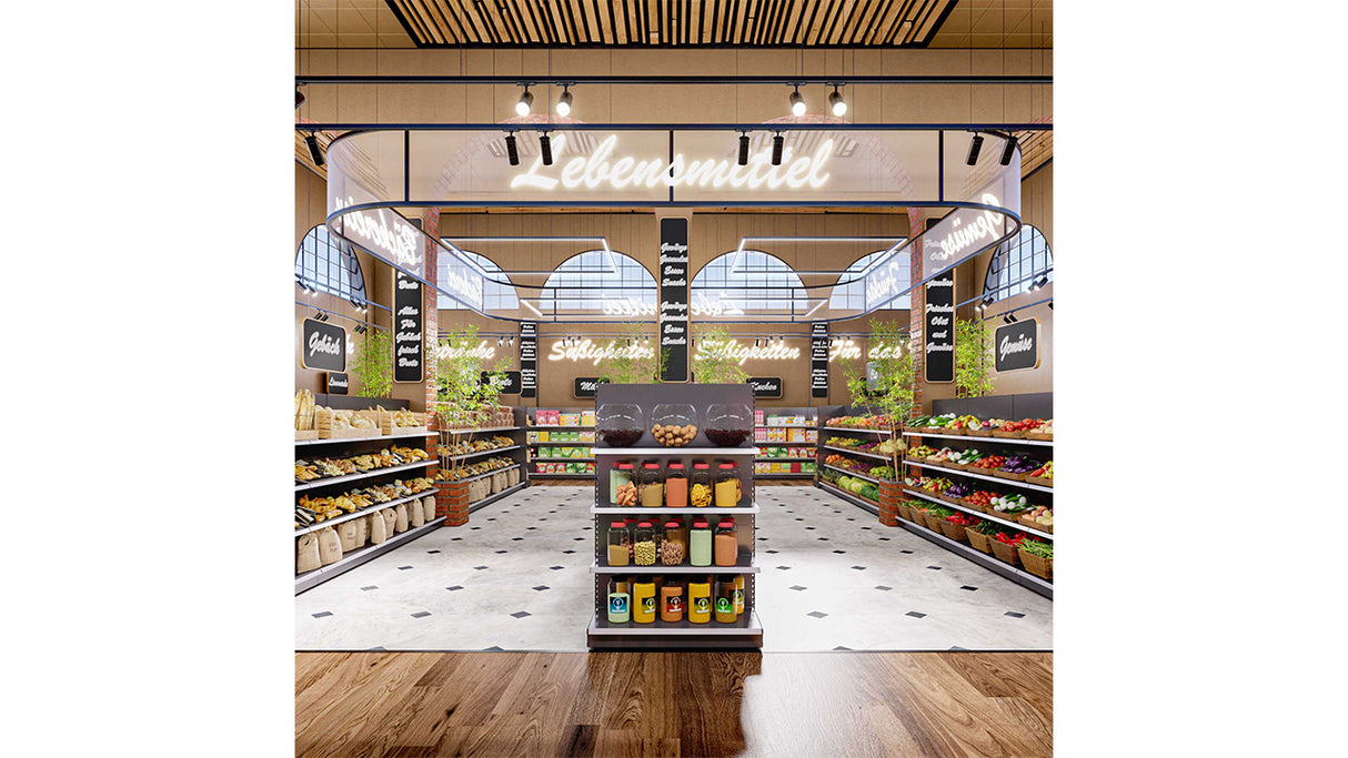 Heavy Duty Gondola Shelving - Adjustable Metal Shelving for Retail