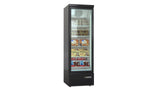 Deluxe Top/Bottom Mount Freezer Display Cabinet – Black/White – Single Door 