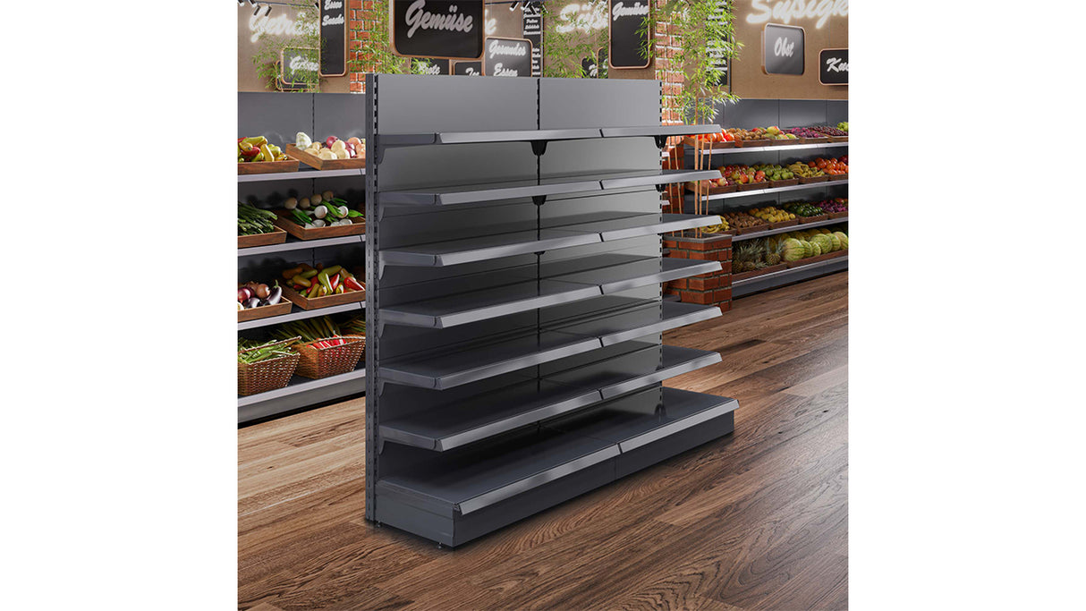 Heavy Duty Gondola Shelving - Adjustable Metal Shelving for Retail