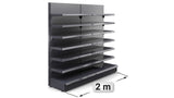 Heavy Duty Gondola Shelving - Adjustable Metal Shelving for Retail