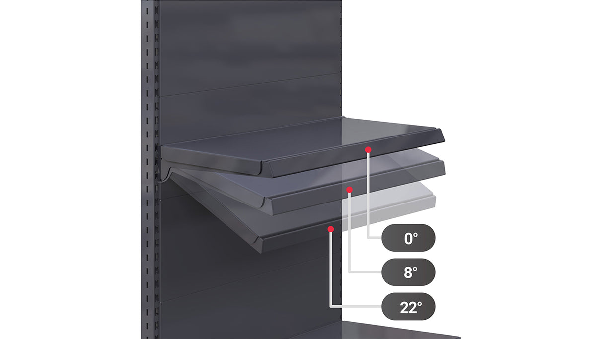 Heavy Duty Gondola Shelving - Adjustable Metal Shelving for Retail