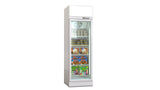 Deluxe Top/Bottom Mount Freezer Display Cabinet – Black/White – Single Door 