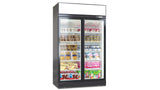 Vitrine Congélateur de Luxe à Montage Supérieur / Inférieur – Noir / Blanc – Porte Double